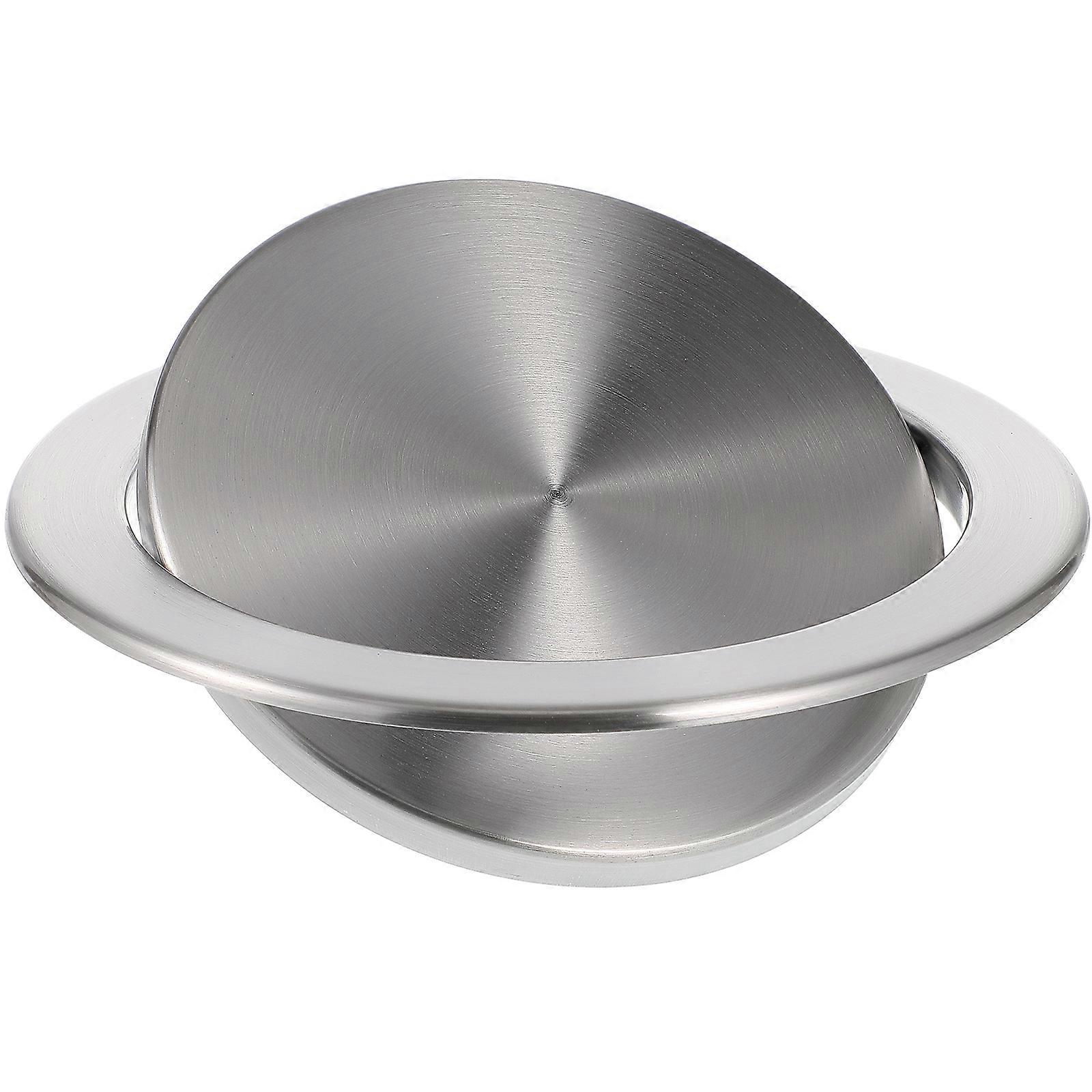 Stainless Steel Kitchen Garbage Can Grommet Swing Lid Trash Can Lid Flap Lid