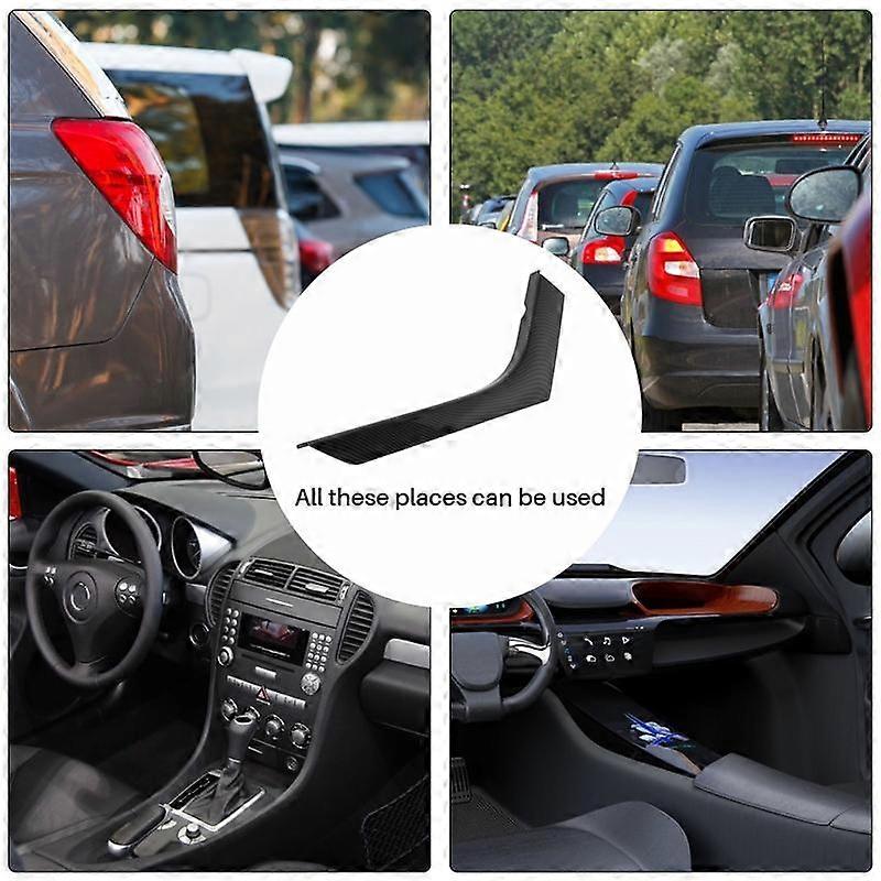 Car Carbon Fiber Grain Center Console Decoration Strips for Evoque 2012-2018