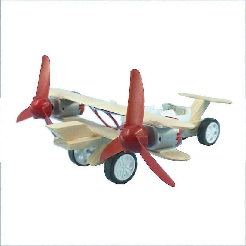 DIY Avion Copii Puzzle-uri din lemn Elicopter Studenți Manual Model Planor Asamblare Kit Băieți Science Model Elice