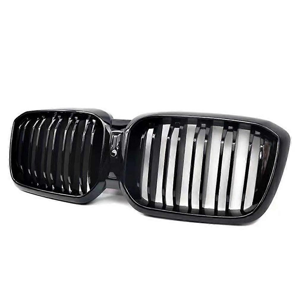 FOR BMW X4 G02 X3 G01 GLOSS BLACK M PERFORMANCE FRONT KIDNEY GRILLE SINGLE SLATS | UK