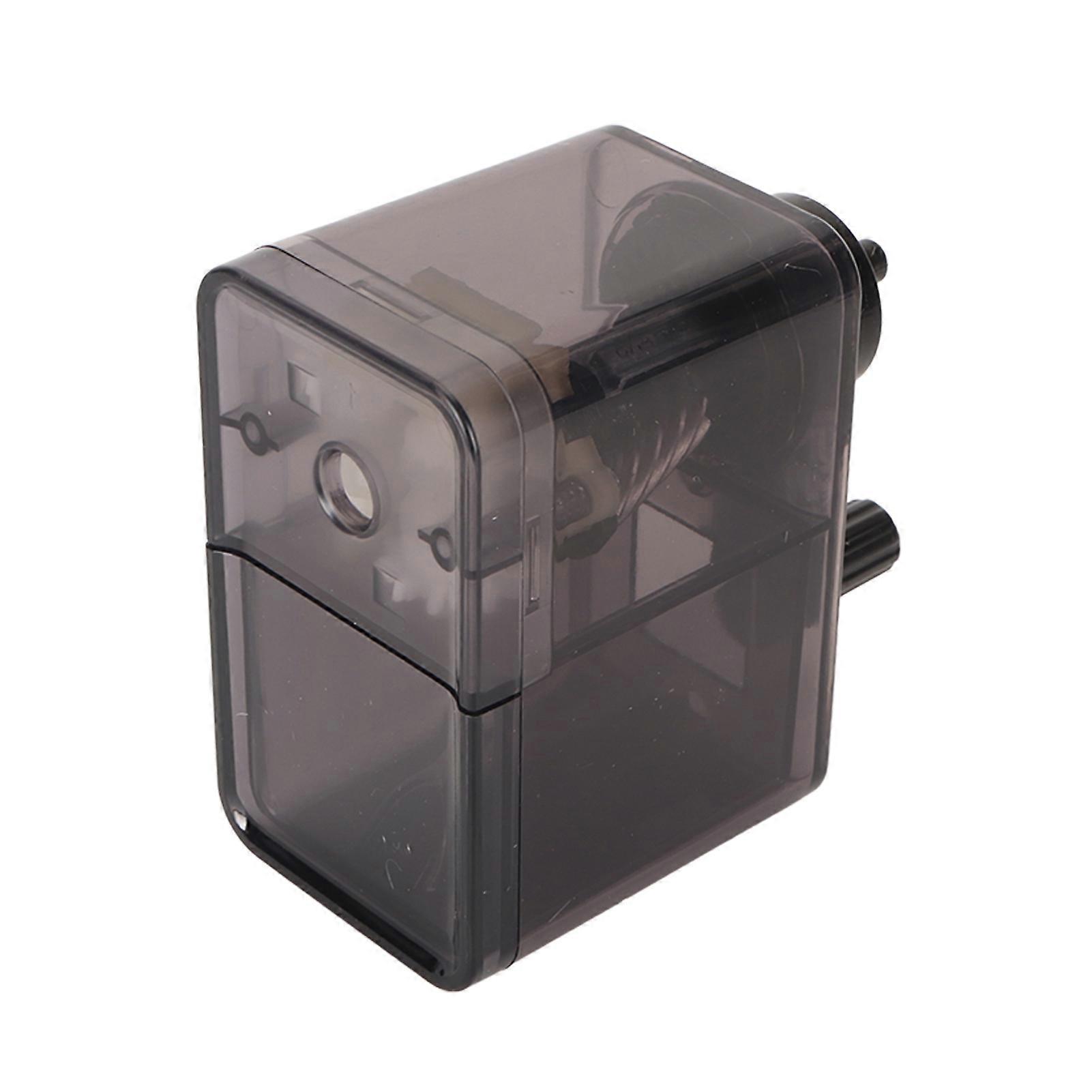 Sketch Pencil Sharpener Adjustable Thickness Efficient Hand Crank Pencil Sharpener for Sketching Pencil Charcoal Pencil Transparent