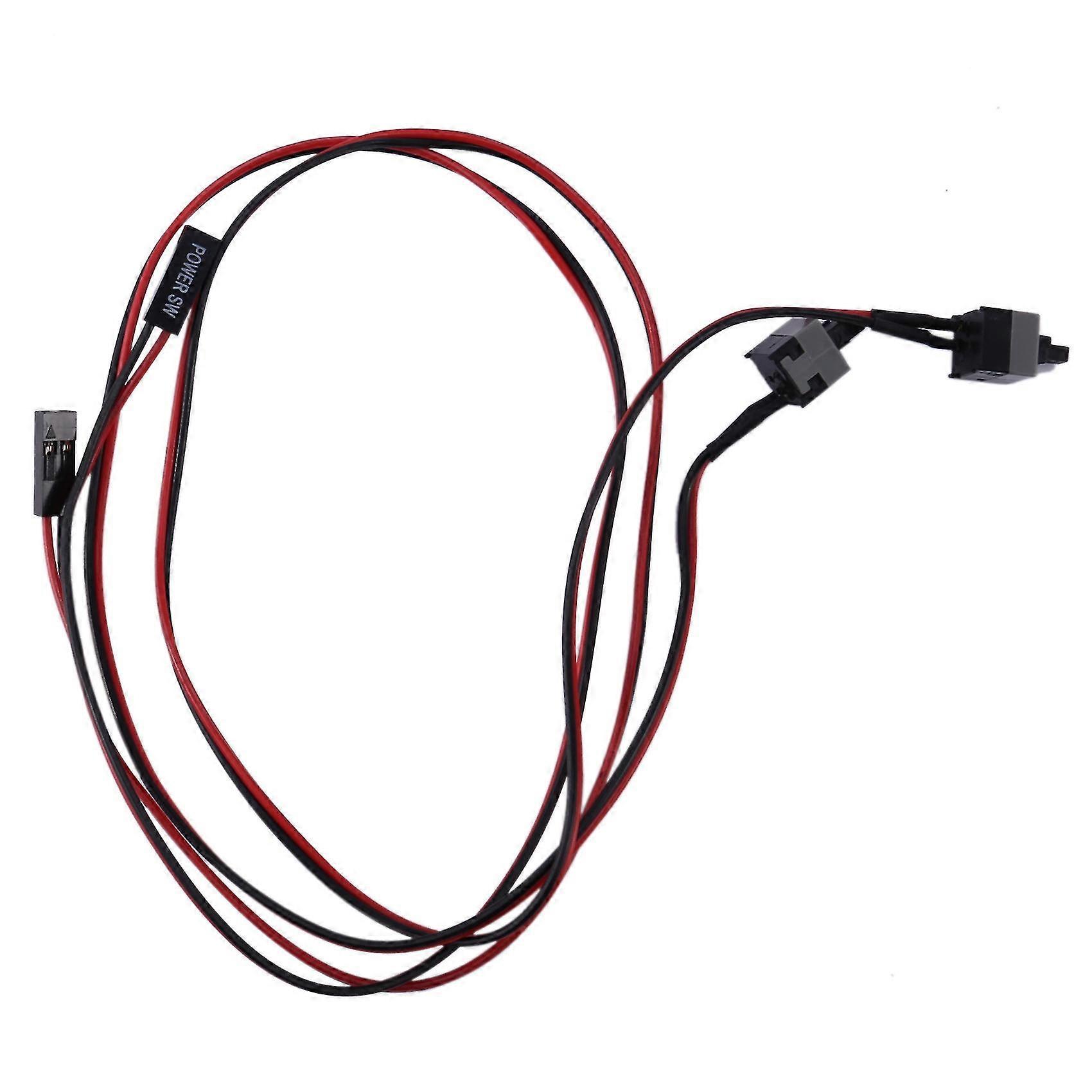 2 Pack 2 Pin Sw Pc Power Cable On/Off Push Button 45cm