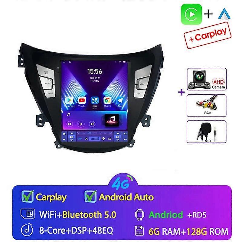 9.7 Inch  Android 13 For Hyundai Elantra Avante I35 2011-2013 4G Car Stereo Radio Multimedia Player Navigation GPS DSP Head Unit