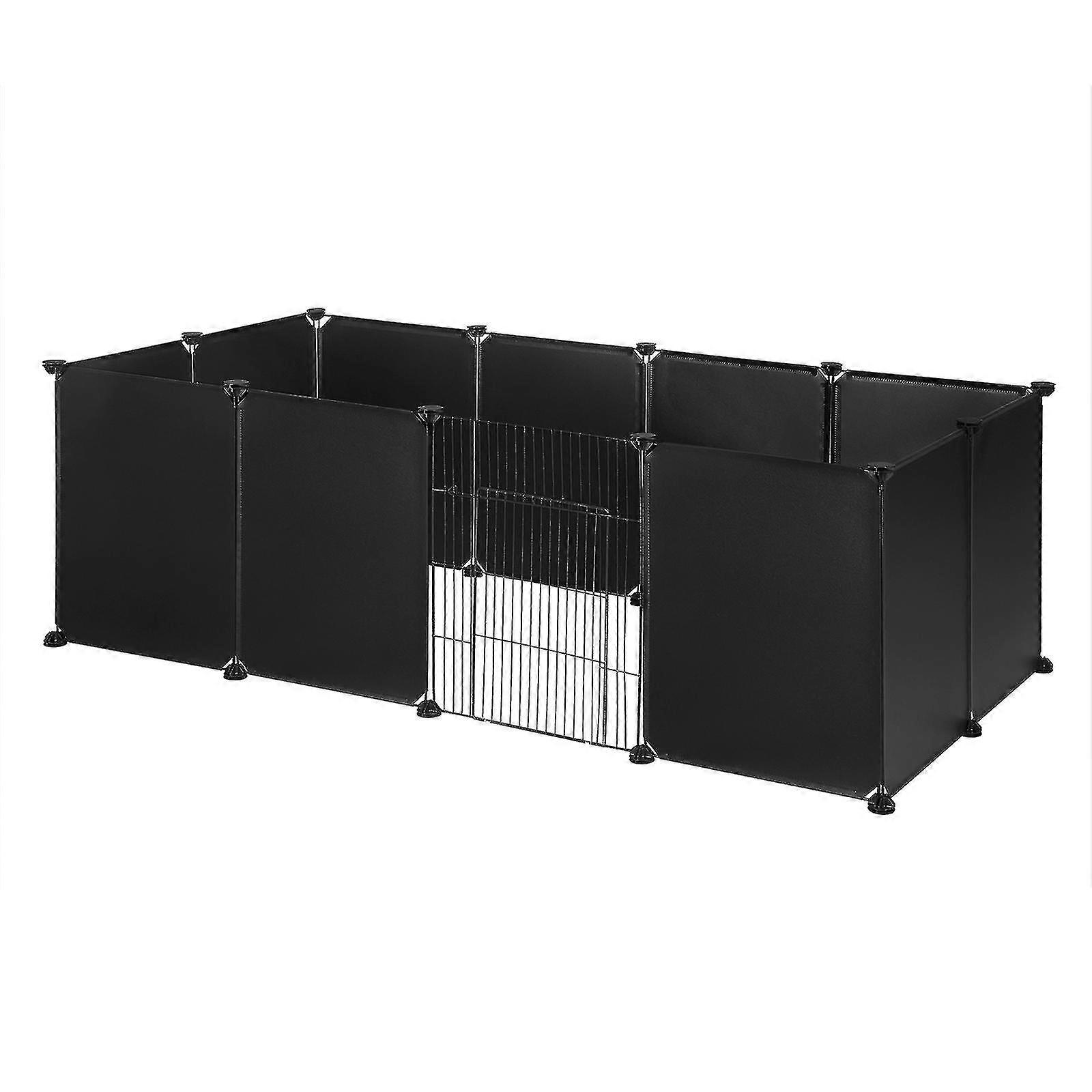Pet Playpen Diy Metal Wire Exercise Modular Enclosure Pet Run With Door Small Animals Cage For Guinea Pig Rabbit Gerbil Hedgehog