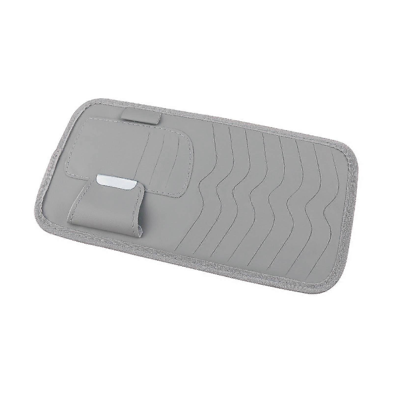 Car Cd Case Multifunctional Faux Leather Sun Visor Storage Organizer
