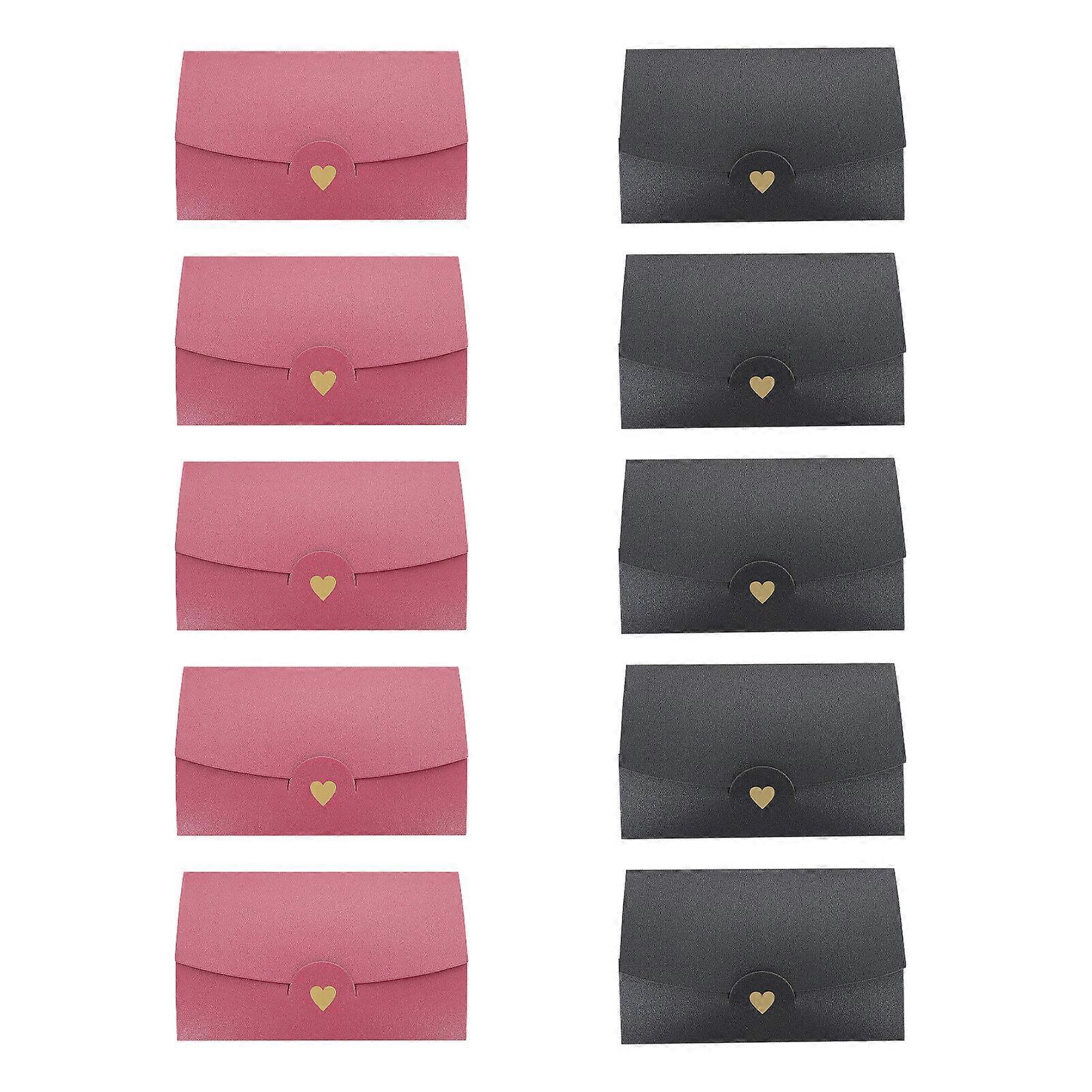 10pcs Valentin's Day Envelopes Multi-function Vintage Envelopes Letter Holders