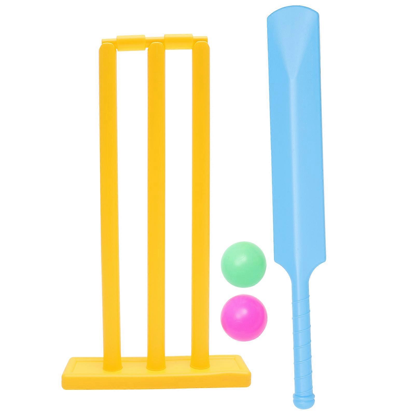 1 Set of 4pcs Kids Cricket Set Backyard Creative Sports Game Interactive Board Game Cricket Play Toys for Indoor Outdoor Play Random Color)
