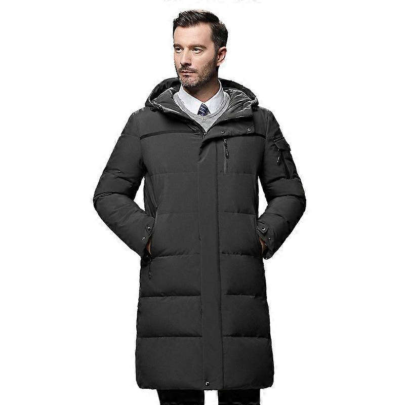 Mens Winter Coats Lightweight Puffer Jacket Hooded Thickened Down Jacket