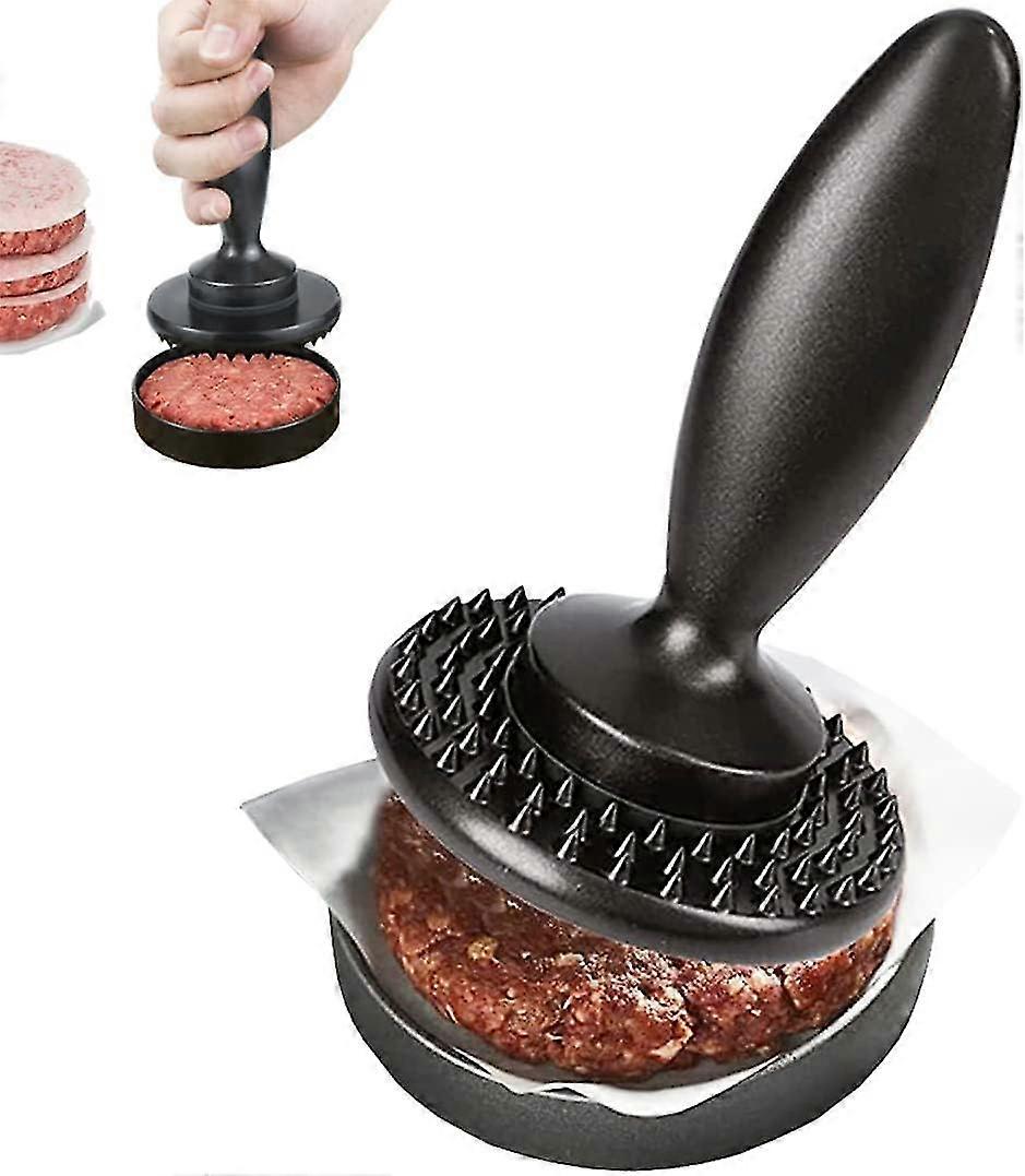 Reversible Meat Tenderizer, 3-in-1 Dual Sided Meat Tenderizer And Pounder, Burger Press Patty Maker Marinating Prep Tool