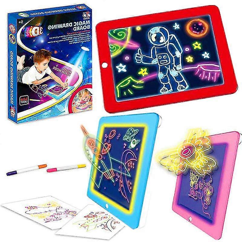 3d Led Luminous Magic Drawing Pad Toys