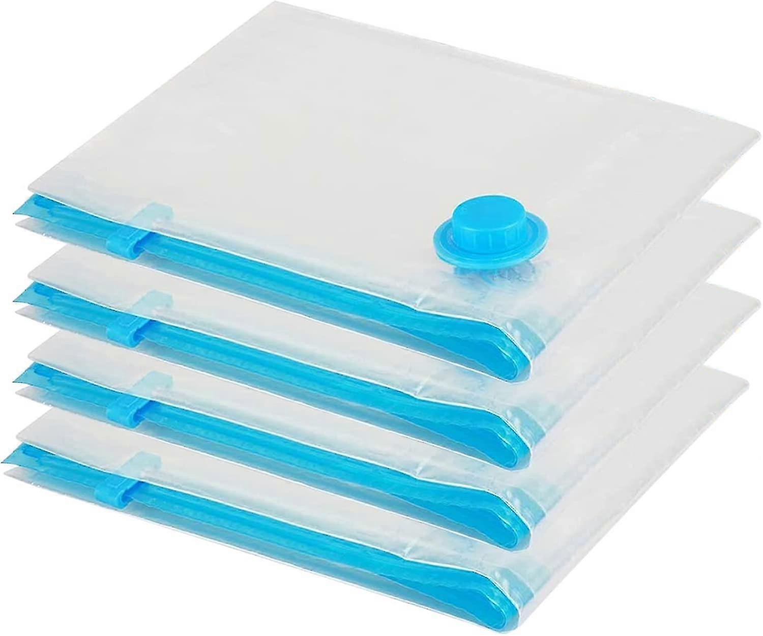 Set of 4 Space-Saving Vacuum Storage Bags - 100 x 80 cm, for Bedding, Clothes, Duvets, Blankets, Efficient Storage Solution