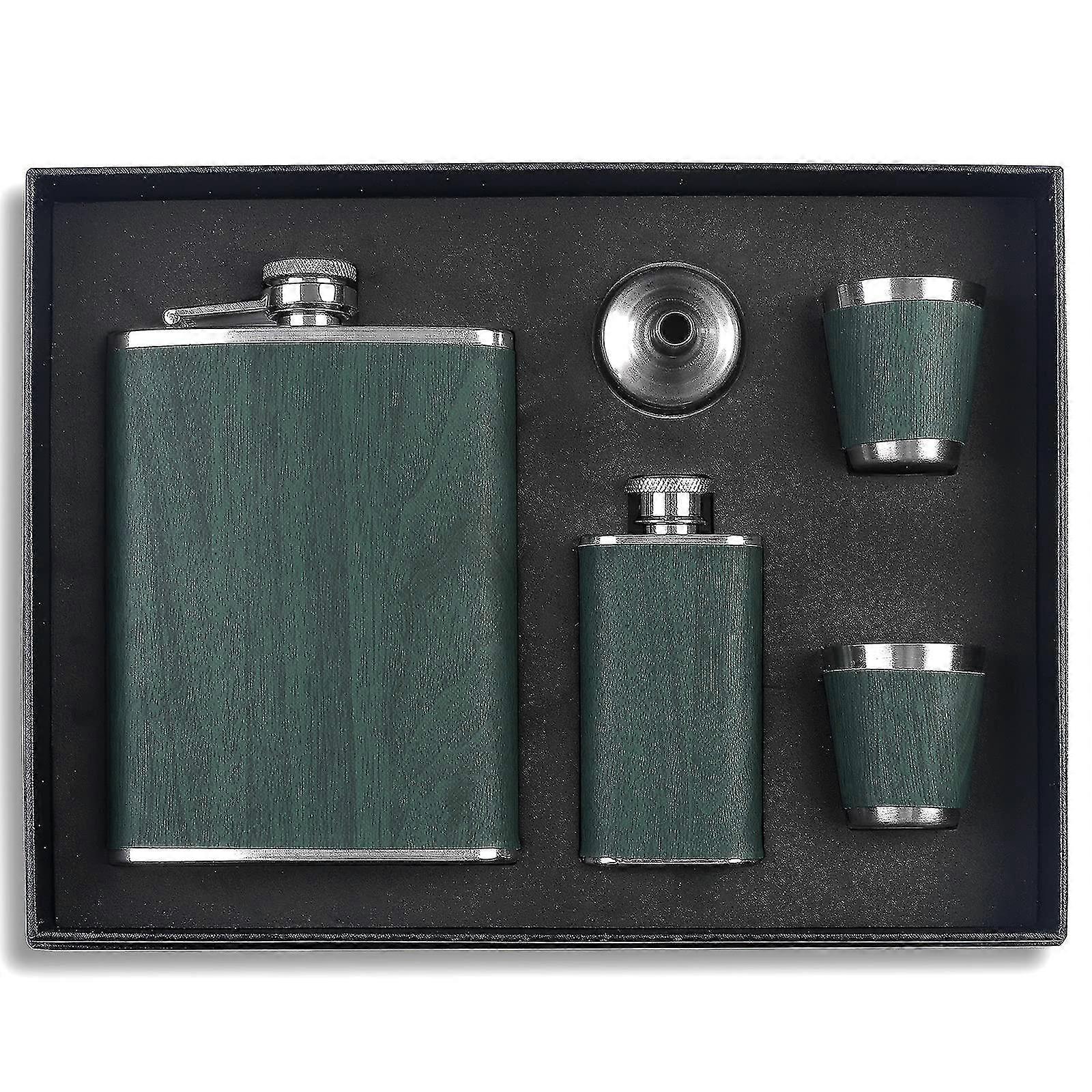 Hip Flask Set Stainless Steel Flask Of Gifts For Men 260ml Bar Party Camping Barbecue Portable Pocke