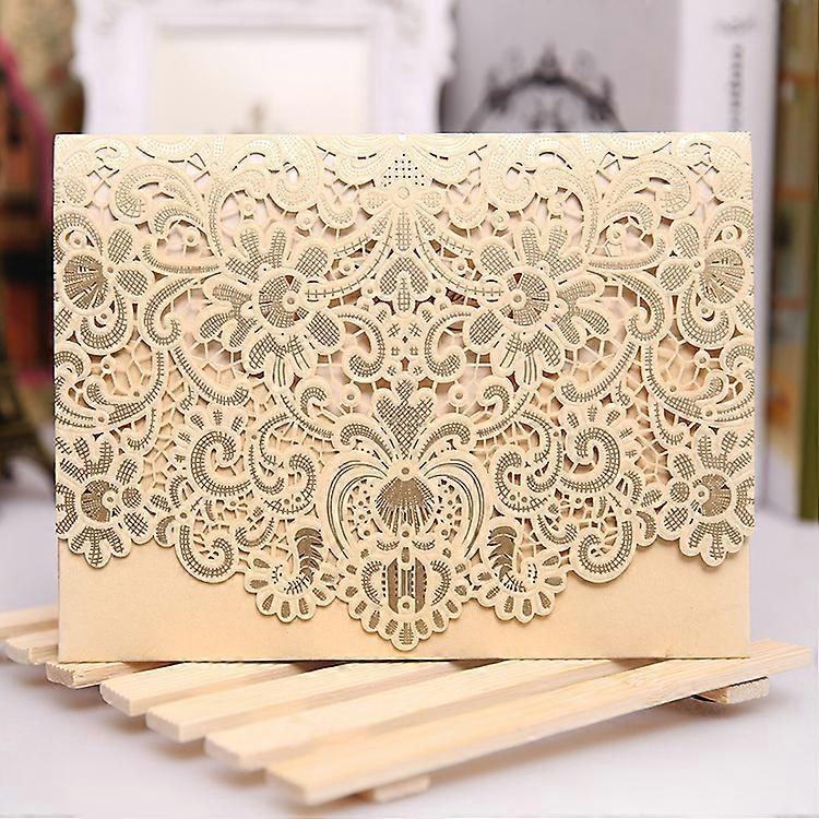 25PCS Hollow Out Wedding Invitations Cards with Envelopes
