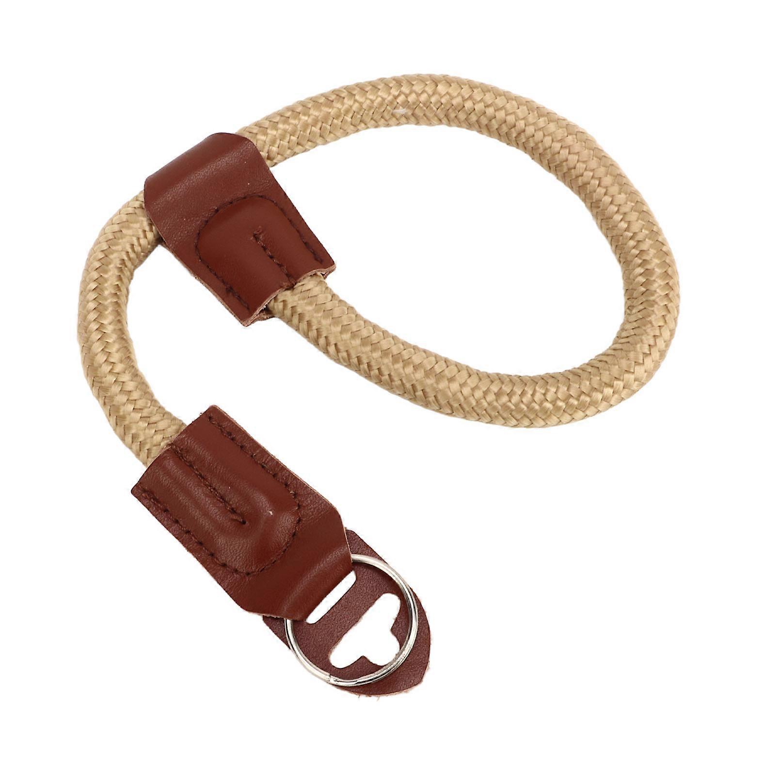 Camera Wrist Strap Round Rope Quick Release Camera Hand Strap for DSLR SLR Mirrorless Khaki 