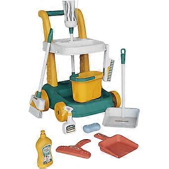 Kids Cleaning Set, Pretend Play Set, Housekeeping Play Set voor Jongens Meisjes Kinderen Peuters Leeftijden 3+ Jaar Oud, Groen, Stijl B, Groen