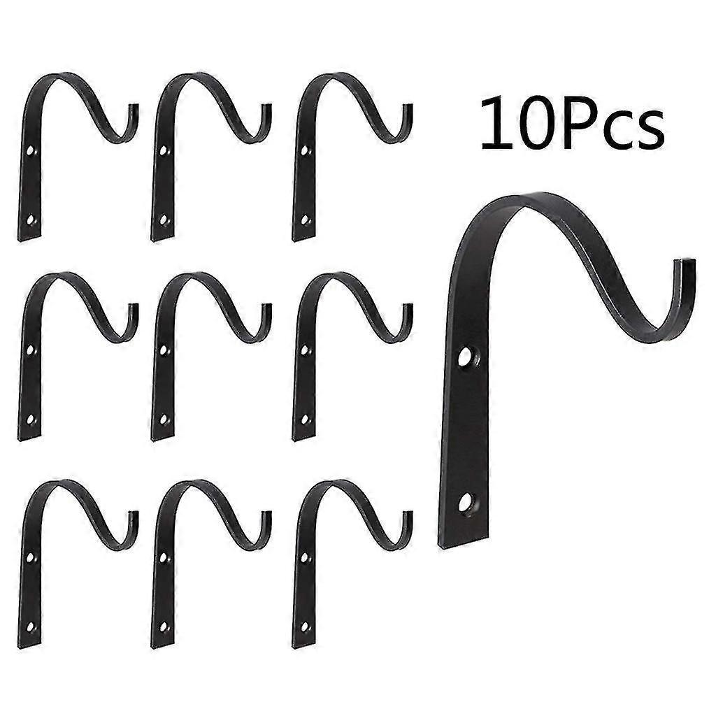 10 Pcs Durable Wall Mounted Bracket Hook Crochet Iron Hanger For Windchimes
