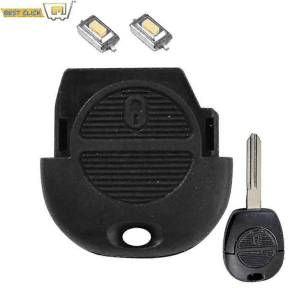 2 Buttons Car Key Replacement Remote Key Cover Shell For Nissan Micra Almera Primera X-trail Navara Patrol Maxima With Switch