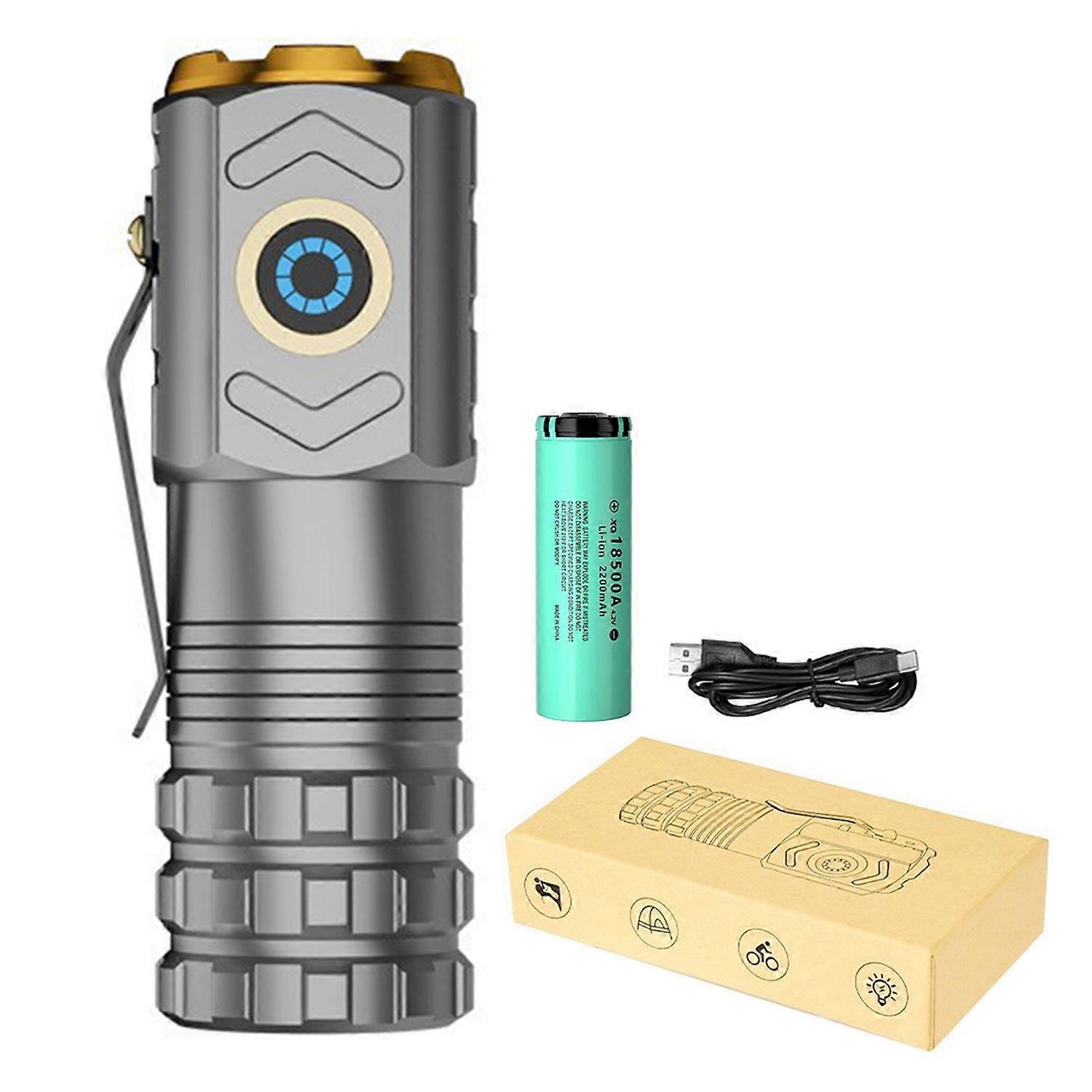 LED Flashlight Super Bright High Lumens Multiple Lighting Modes Rechargeable Waterproof High Powered