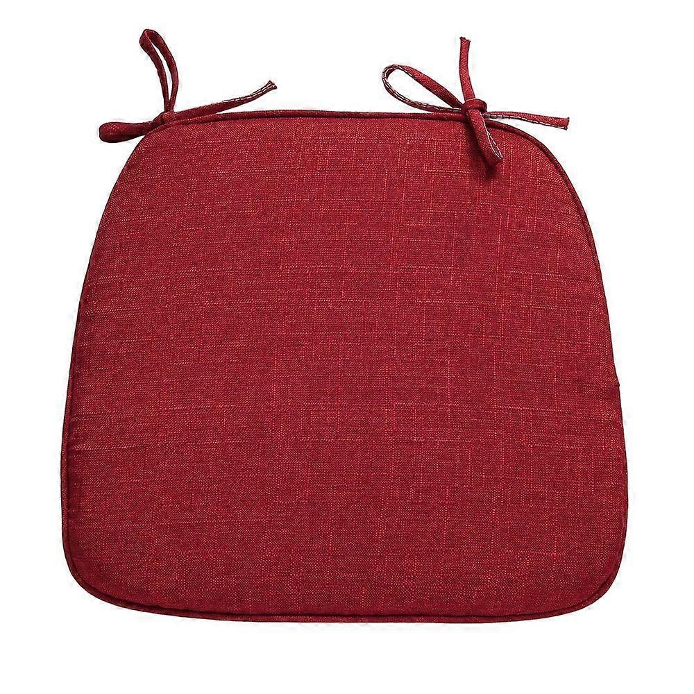 Memory Foam Sponge Cushion with Double Non-Slip Design Thicken Detachable Washable Horse Hoof Shape Office Chair Cushion Buttocks Solid Color Dining C