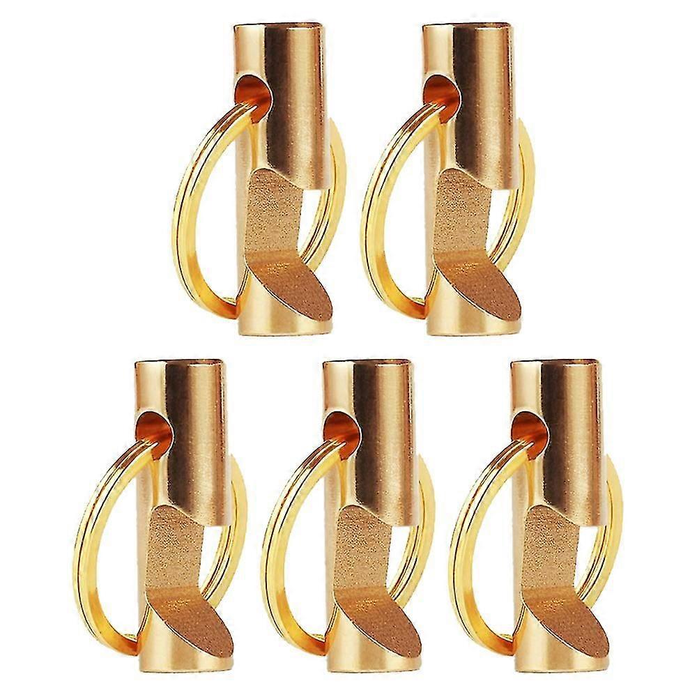 Creative Pure Brass Bottle Opener Keychain - Outdoor Edc Gadget