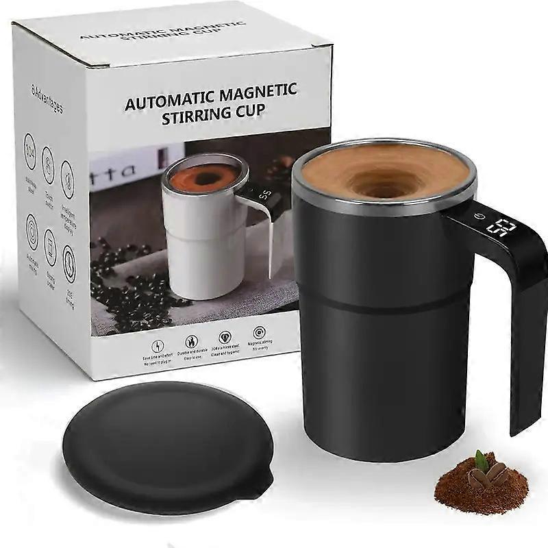 Tasse à café automatique Easy-Stir - Design noir élégant
