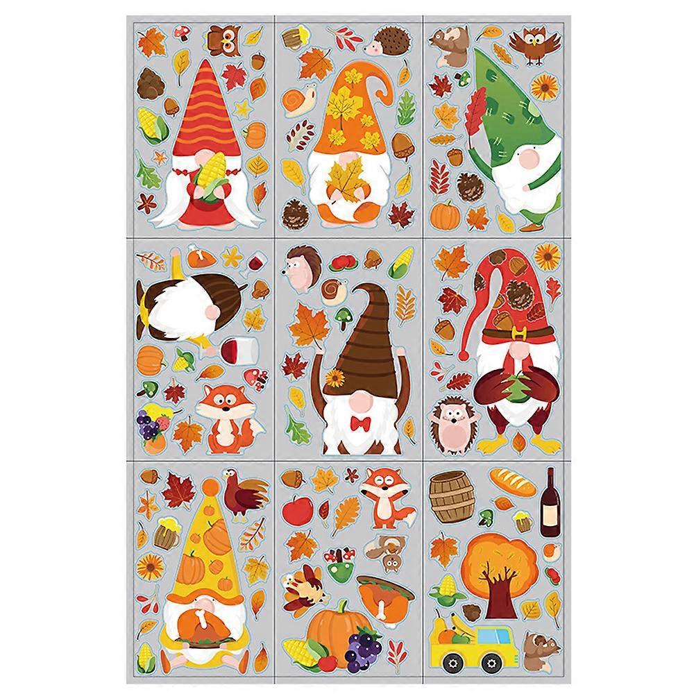 Thanksgiving, Window, Decorations