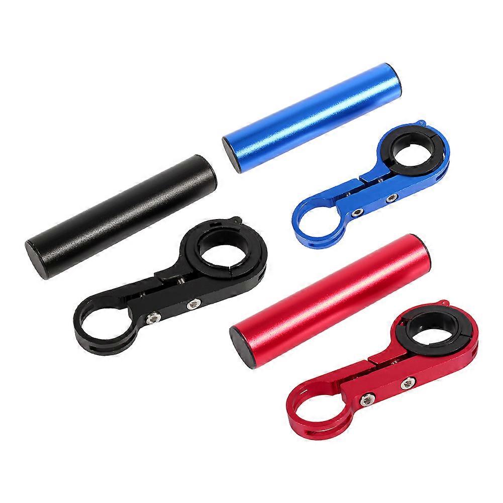 Aluminum Multi-Functional Light Flashlight Bracket Bicycle Handlebar Extender Kit Blue