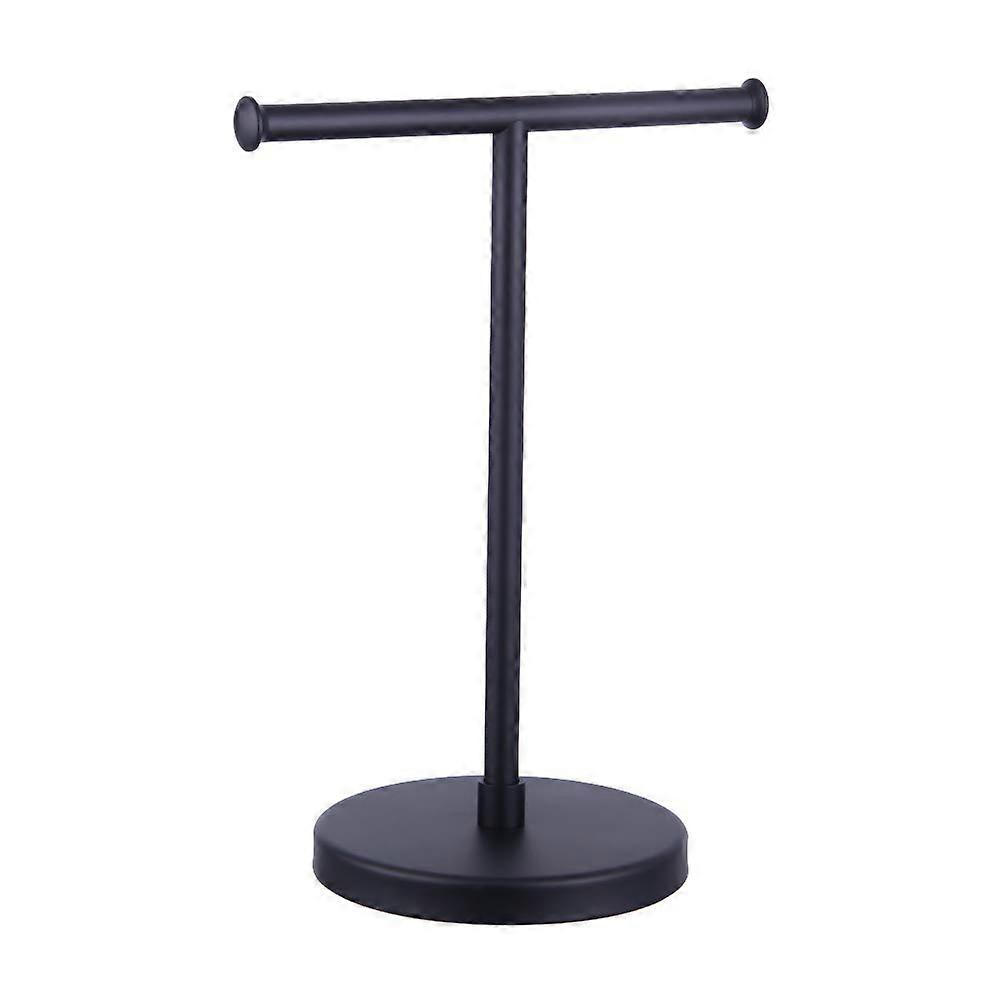 Matte Black Hand Towel Stand for Bathroom Kitchen