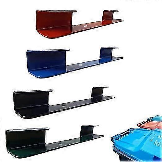 Outdoor Wheelie Bin Brackets, Strong Steel Wheelie Bin Bracket, Outdoor Garbage Trash Bin Holder Prevent Sliding