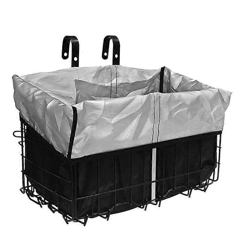 Rainproof Bike Basket for Commuters, Grocery Shopping, Waterproof Fabric, Universal Fit, Medium Size