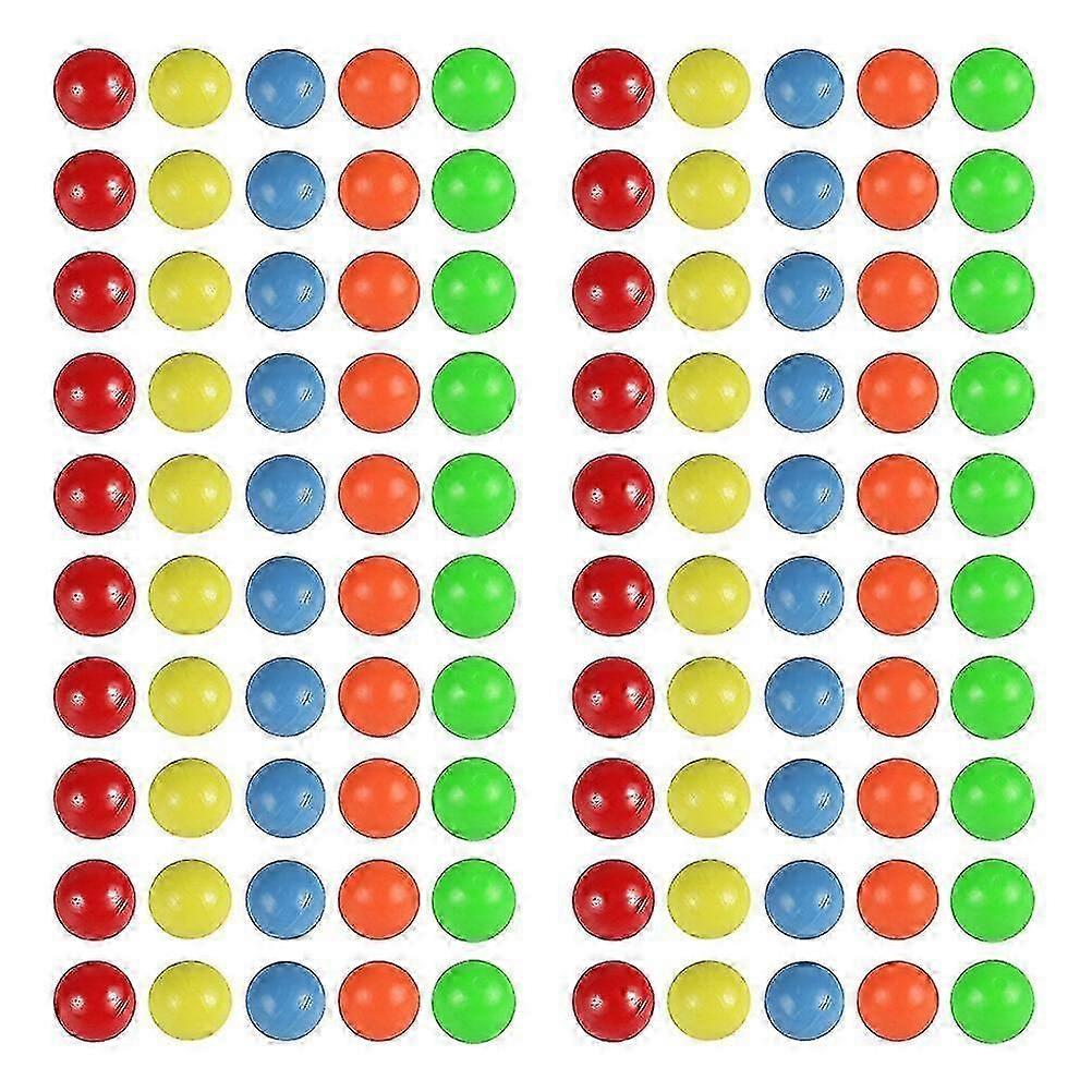 100 יחידות כדורי פלסטיק צבעוניים כדורי ספירה ללמידת הסתברות (5 צבעים)