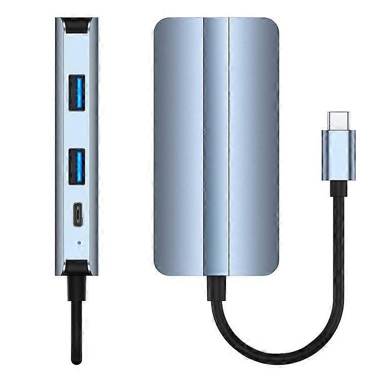 ZRUXE HB-088 7 in 1 USB-C / Type-C to USB Docking Station HUB Adapter