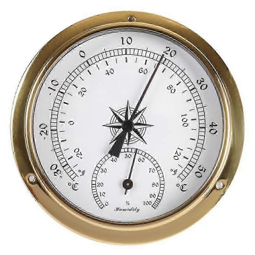 Termometru și higrometru, tester cupru Shell Marine pentru , perete agățat barca folosind, 115mm