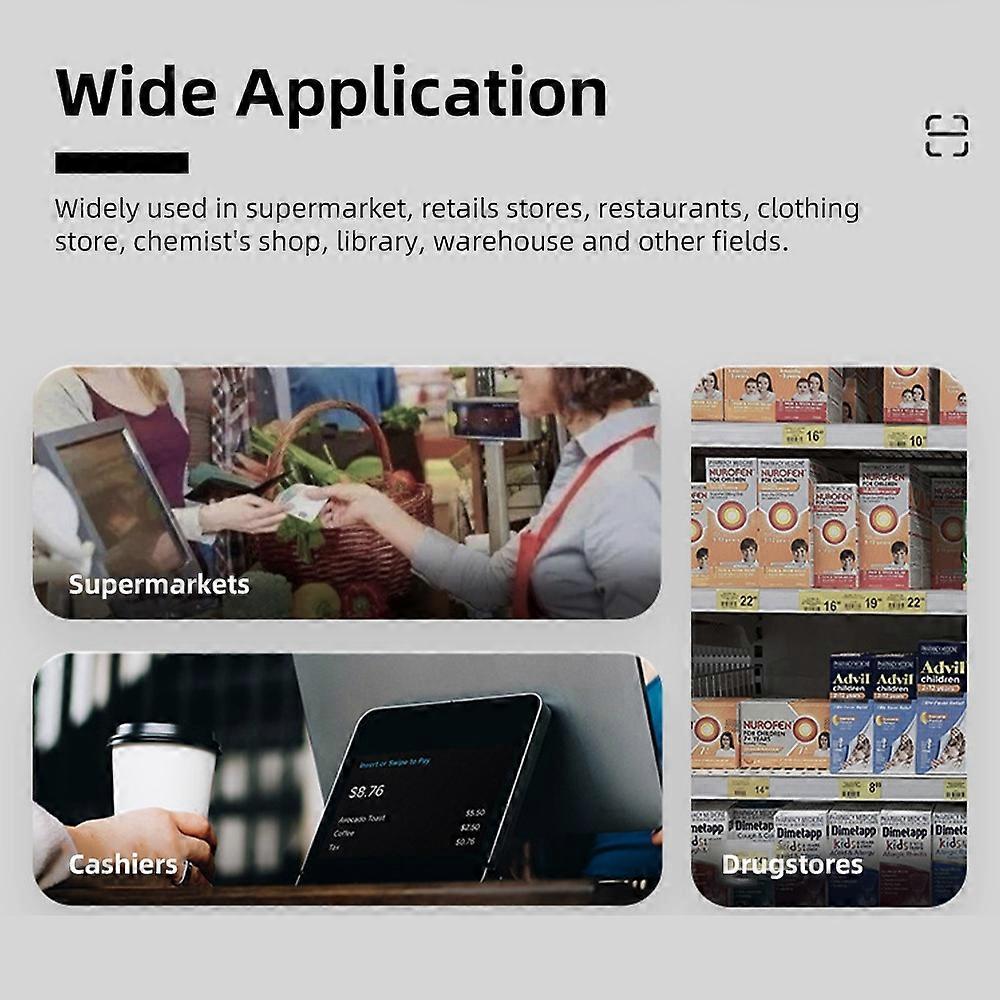 1D 2D QR Desktop Wired Barcode Scanner High-speed  Platform Hands-Free Automatic Sense Reader USB Po