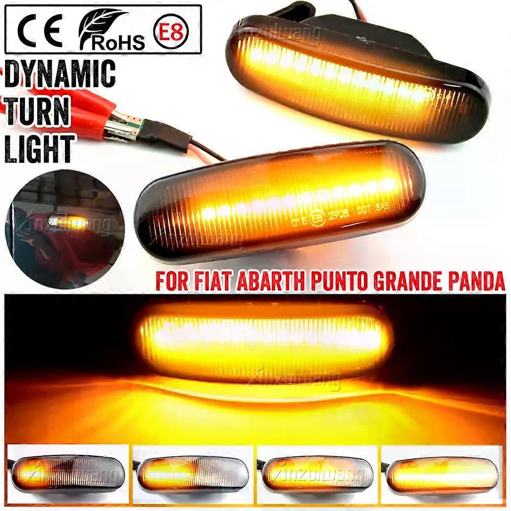 LED Turn Signal Light Dynamic Side Fender Marker Lamp For Fiat Doblo Panda Idea Stilo Fiorino Multipla Punto Qubo Linea Musa