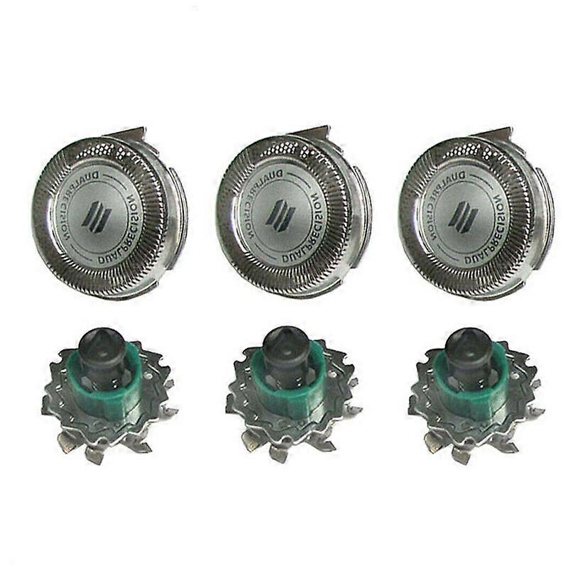 3 PCS Replacement Replacement Blade Heads for Philips RQ11 Double Precision Shaver QPUION