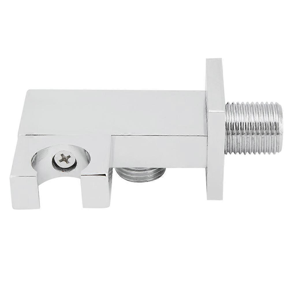 360 Degrees Rotation Shower Head Holder Bracket with Shower Outlet Hose Connector, Adjustable Angle, Durable Plastic