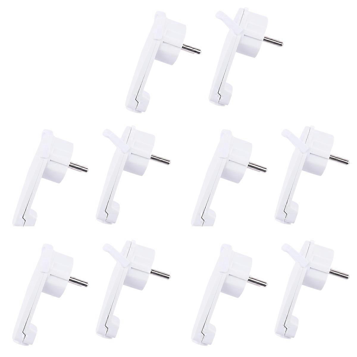 10pcs White Schuko Angled Plug Flat, Schuko Flat Plug 250 V (16 A), Schuko Plug, Schuko Plug Flat,