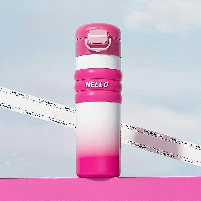 17oz Insulated Water Bottle,304 Stainless Steel Water Bottles,Double-Wall Thermos Water Bottle-Pink