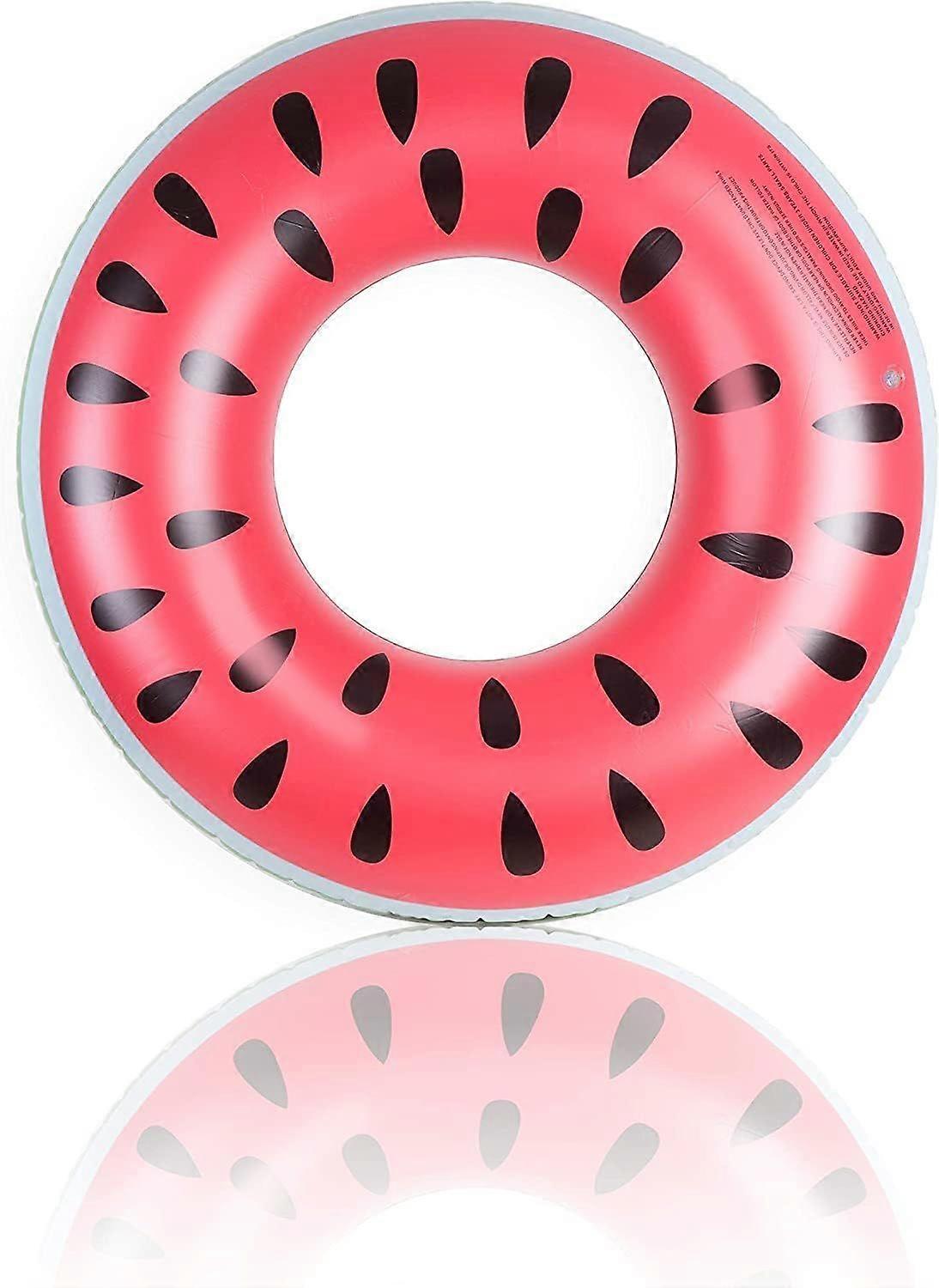 Watermelon ring inflatable swimming ring, floating ring donut inflatable ring air cushion tire swimming ring swimming ring suitable for adults and chi