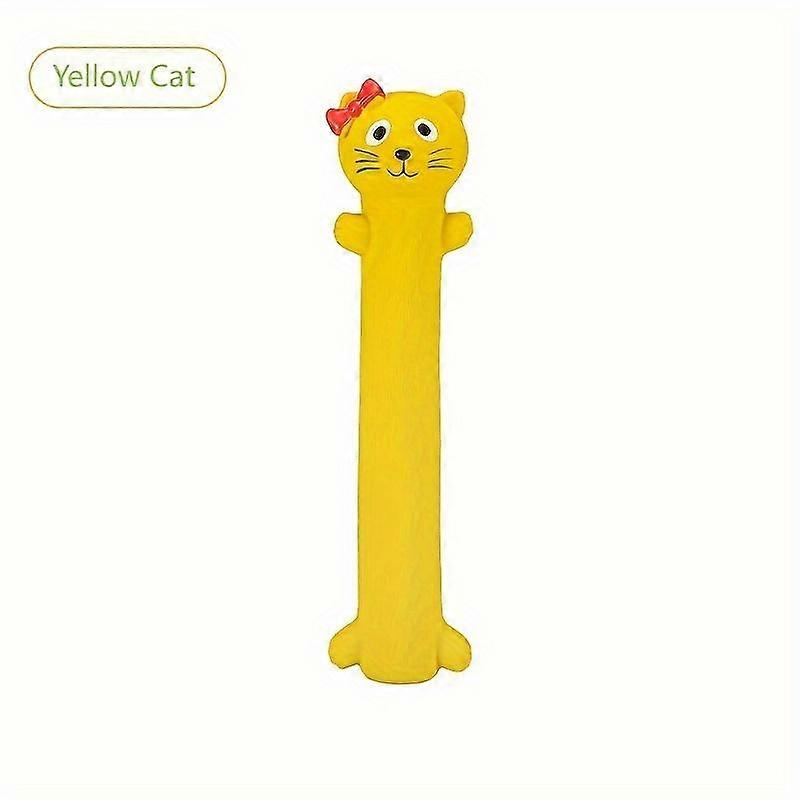 Durable Latex Squeaky Dog Toy - Cartoon Design, Easy Clean Dog Toys for Aggressive Chewers