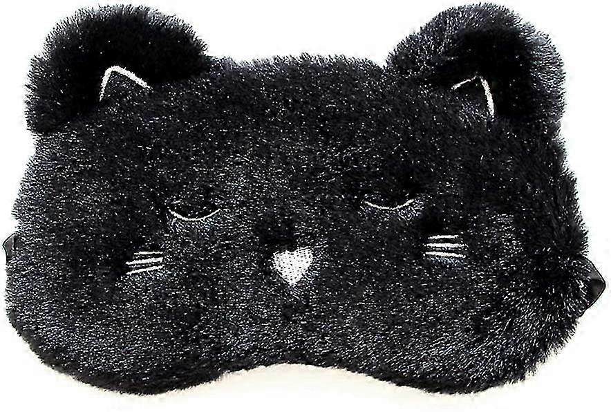 Eye Mask, Plush Cat - themed Design, Soft and Cozy, Perfect for Sleeping and Relaxing
