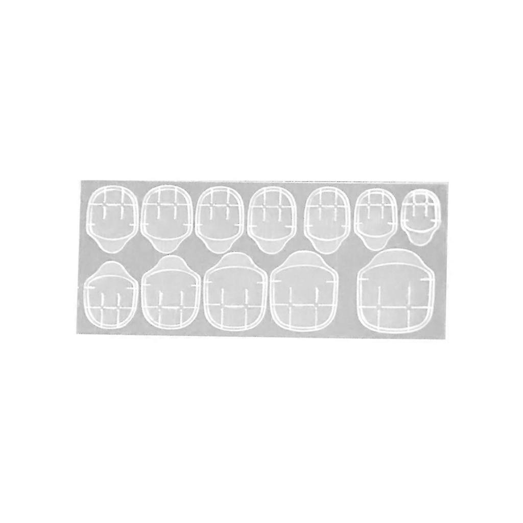 Autocollant adhésif double face Outil de colle à ongles transparent
