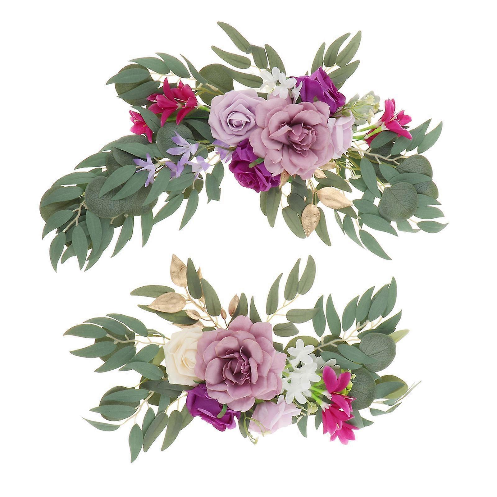 Flowers Backdrop Table Runner Centerpiece Garland red