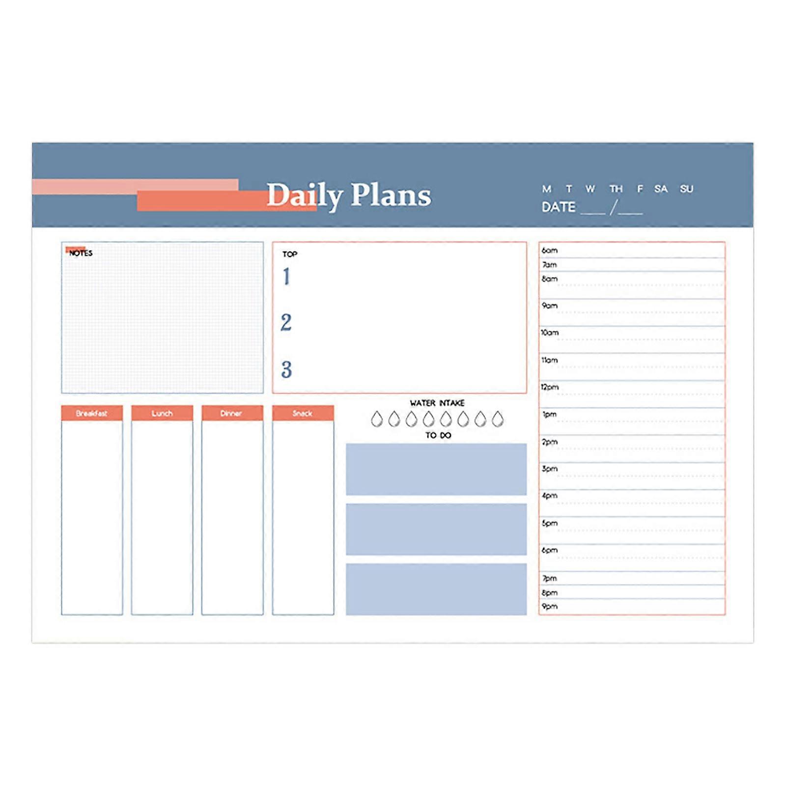Tearable Memo Pad Book Diary Schedule Management Manual A5 Color Diary Aesthetic