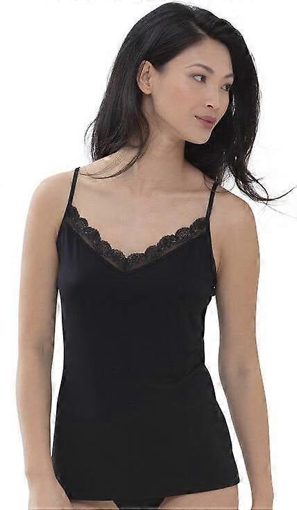 Mey Luise Lace Spaghetti Vest  - Black
