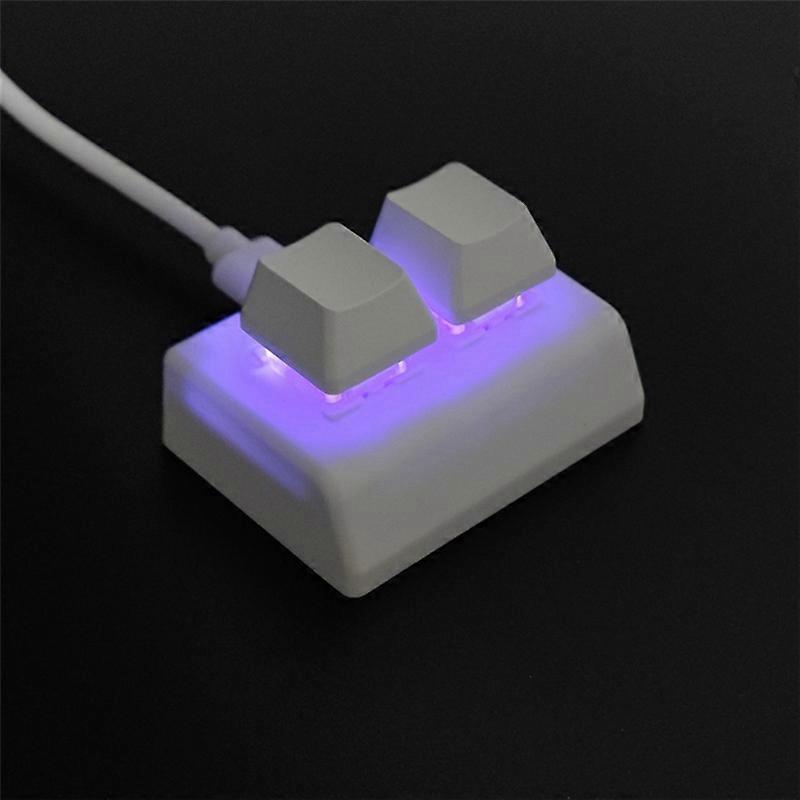 2 Toetsen Macro Programmeren Toetsenbord RGB Mini Toetsenbord Gaming Tekening Rode schakelaar Aangepast toetsenbord OSU Ga