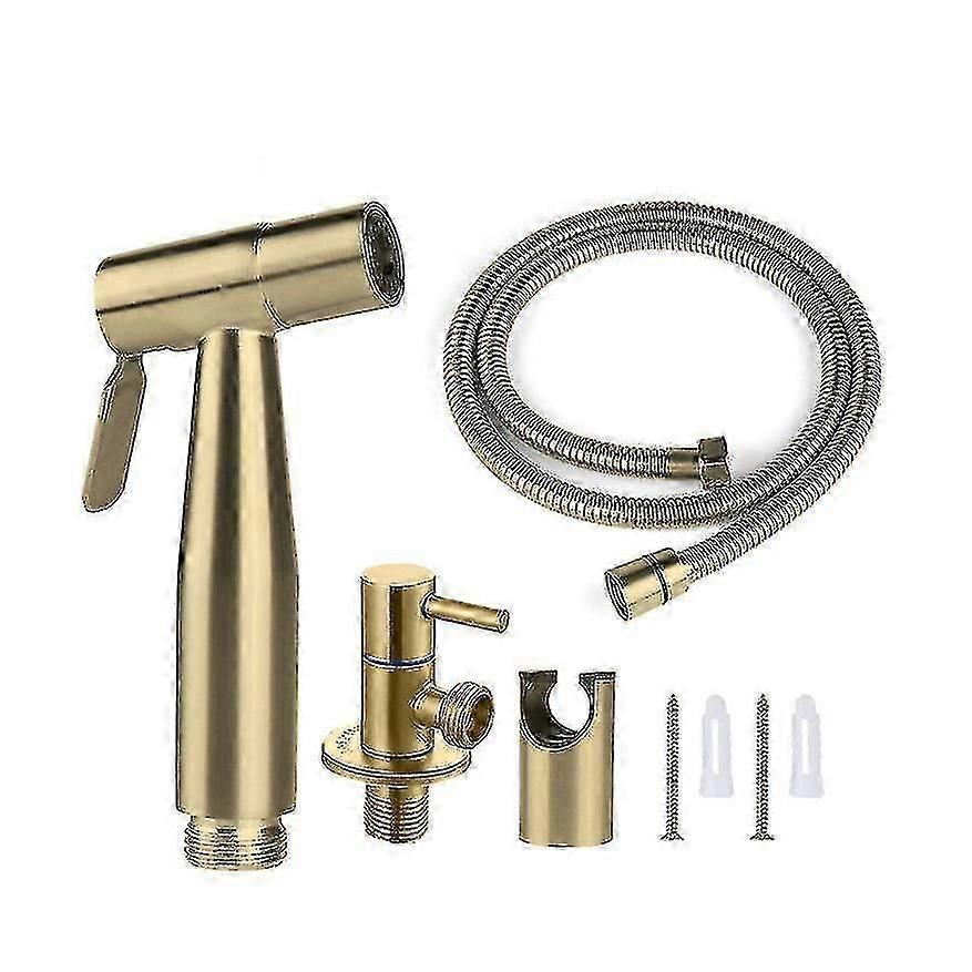 مرفق مرحاض بخاخ باليد ، طقم بخاخ بيديت من الفولاذ المقاوم للصدأ للمرحاض