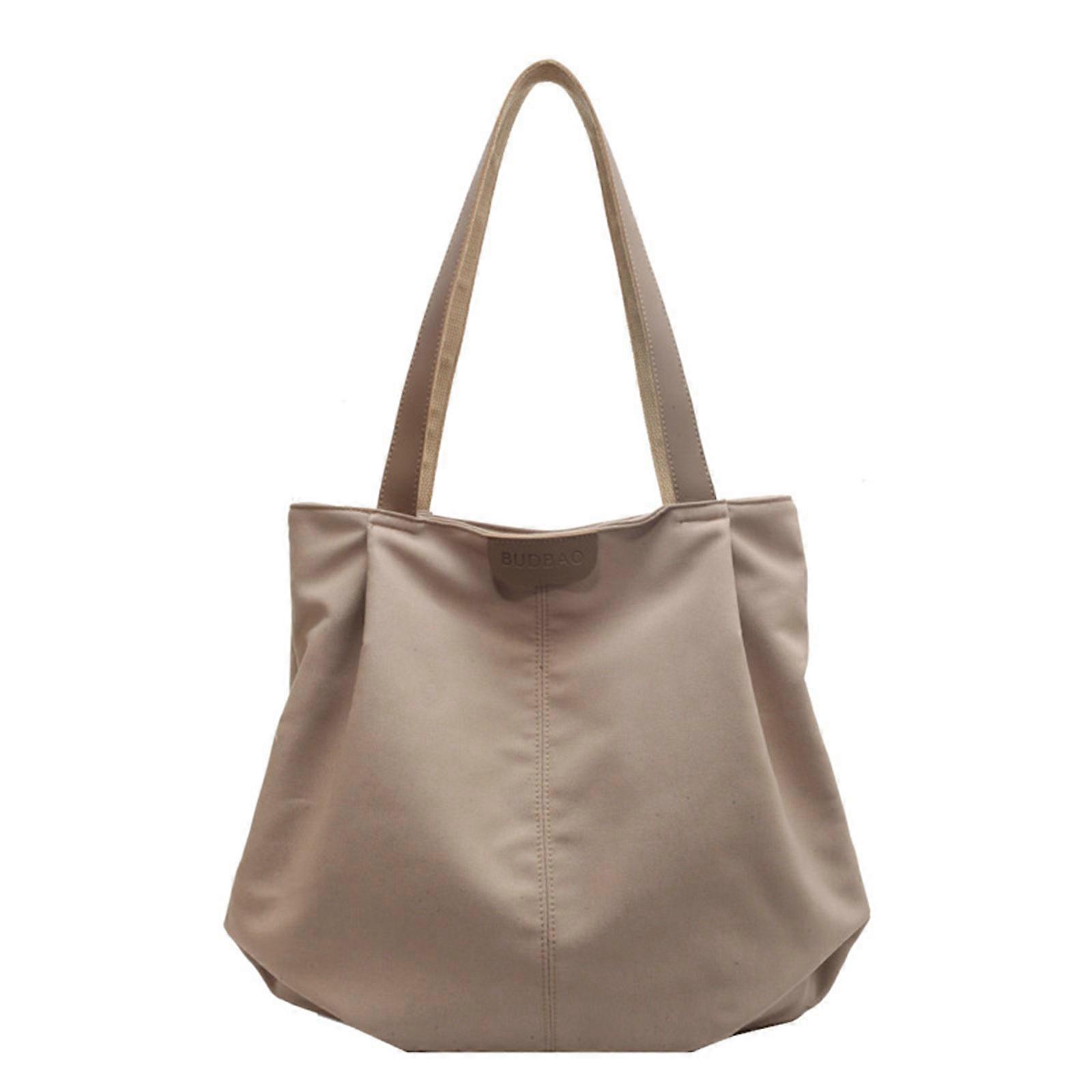 Women's Large Capacity Canvas Bag Shoulder Bags Functional and Practical Handbag for Work School and Travel Khaki