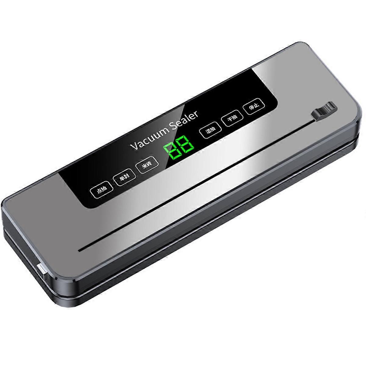 Vacuum Sealer Automatic Food Preserver Built-in Cutter Wet and Dry Mode Food Preservation Home Kitch